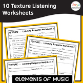 Elements of Music Texture Listening Worksheets