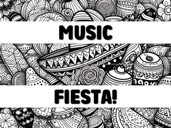 Preview of MUSIC FIESTA! CELEBRATING CINCO DE MAYO! Cinco De Mayo Bulletin Board Decor K