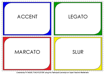 Preview of MUSIC FLASHCARDS SET-ONLINE,VIRTUAL