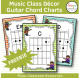 Music Class Decor - Guitar Chord Charts