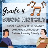 MUSIC HISTORY *Grade 4* Middle Ages & Renaissance - UPDATED FILES