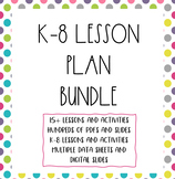 MUSIC LESSON BUNDLE K-8: lesson plan ideas for ELearning w