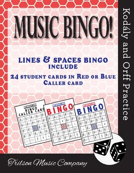 Preview of MUSIC: Lines & Spaces Bingo!