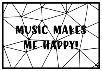 music makes me happy coloring page