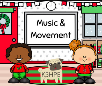 Preview of MUSIC & MOVEMENT Christmas Choice Board (Google Slide)