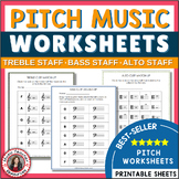 Treble Clef Notes Worksheets - Bass Clef Notes and Alto Cl