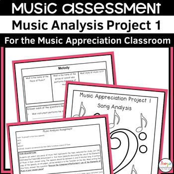 Preview of Music Song Analysis Project 1 | Elements of Music Listening Assessment