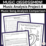 Music Song Comparison Analysis Project 4 | Element of Musi