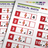 Musical Math - Music Theory Activity Worksheets for the Classroom