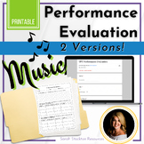 MUSIC Performance Evaluation | Concert Reflection | Middle