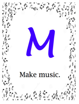 Preview of MUSIC Posters - for your classroom, cart, virtual teaching space!