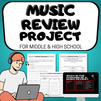 Preview of MUSIC REVIEW PROJECT for Middle and High School