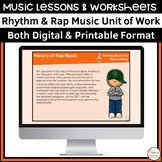 Music Lessons & Worksheets | Rhythm and Rap