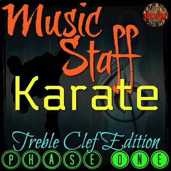 Preview of MUSIC STAFF KARATE - Treble Clef Edition - PHASE ONE