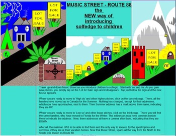 Preview of MUSIC STREET -Route 88: Teaching solfedge Pitch by Pitch