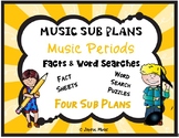 Distance Learning MUSIC SUB PLANS for MUSIC PERIODS Synops