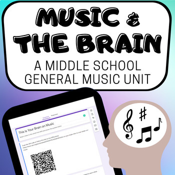 Preview of MUSIC & THE BRAIN a Middle School General Music Unit