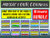 MUSIC-THEMED FOUR CORNERS GAME BUNDLE - ALL 10 VERSIONS INCLUDED