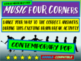 MUSIC-THEMED FOUR CORNERS GAME - "CONTEMPORARY POP" EDITION