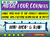 MUSIC-THEMED FOUR CORNERS GAME - "HIP HOP" EDITION