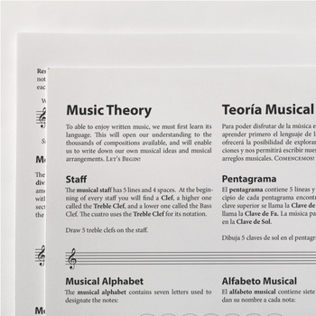 Preview of Music Theory:  A Quick and Easy Introduction for Beginners - English & Spanish