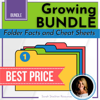 Preview of MUSIC THEORY Folder Fast Facts | Handouts | Cheat Sheets | GROWING BUNDLE