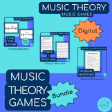 MUSIC THEORY GAMES BUNDLE | Middle School General Music | 