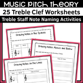 Music Treble Note Worksheets