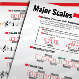 Music Theory: The Major Scale - Quick & Easy to Use Activi