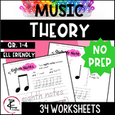 MUSIC THEORY Worksheets/Rhythm, Notes & Time Signatures/No