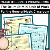 Beginning Drum Kit Music Lessons and Worksheets for the Ge