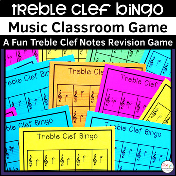 Preview of Music Treble Clef Bingo Classroom Game