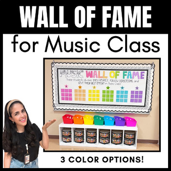 Preview of MUSIC WALL OF FAME | Perfect for any Elementary Music Classroom!