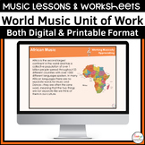 World Music Lessons and Worksheets
