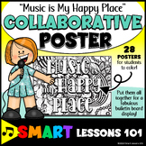 MUSIC is MY HAPPY PLACE Collaborative Poster Music Colorin