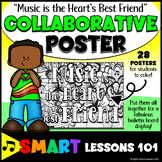MUSIC is the HEART's BEST FRIEND Collaborative Poster Musi