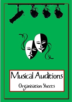 Preview of MUSICAL: Audition sheets