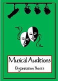 MUSICAL: Audition sheets