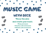 MUSICAL GAME WITH DICE