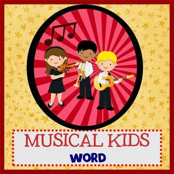 Preview of MUSICAL KIDS - Newsletter Template WORD