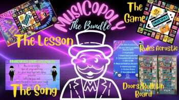 Preview of MUSICOPOLY Classroom Bundle