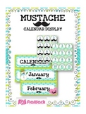 MUSTACHE MOUSTACHE Themed Calendar Display Set