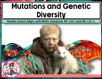 Preview of MUTATIONS AND GENETIC DIVERSITY- PPT AND NOTES