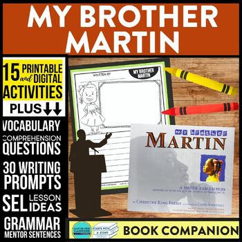 Preview of MY BROTHER MARTIN activities READING COMPREHENSION - Book Companion read aloud