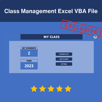 Preview of MY CLASS - Streamlined Classroom Management in Excel FREEBIE