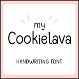 MY COOKIELAVA | Cute Handwriting font Bubble Handwritten L