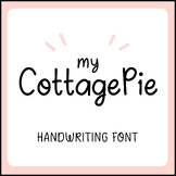 MY COTTAGE PIE | Cute Handwriting font Bubble Handwritten 