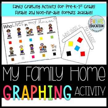 Preview of MY FAMILY MATH AND ARTS GRAPHING ACTIVITY
