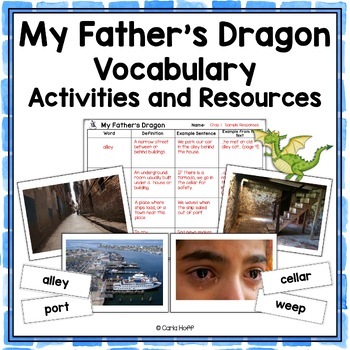 Preview of MY FATHER'S DRAGON  Vocabulary Activities and Resources