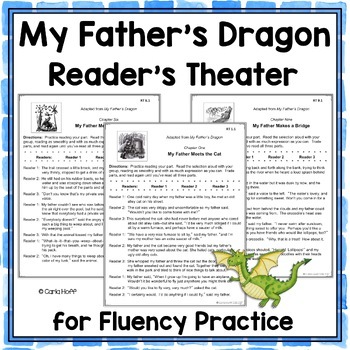 Preview of MY FATHER'S DRAGON  Reader's Theater Scripts for Fluency Practice!